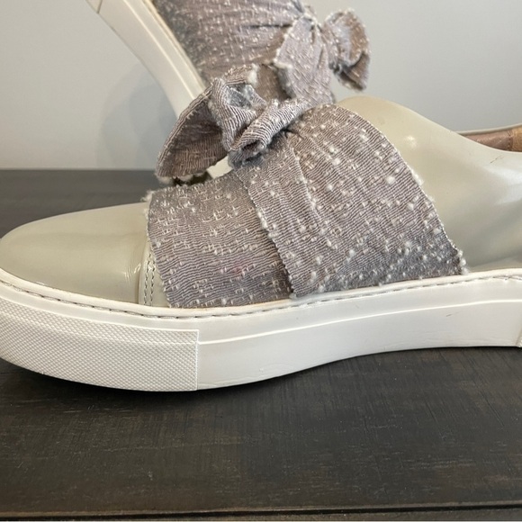 AGL Attilio Guisti Leombruni Marble Bow Slip-On Platform Sneakers EU 42 US 12 - Picture 5 of 11